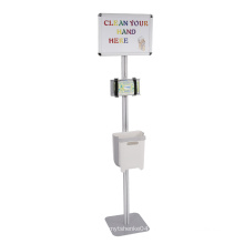 Good Quality Factory Directly Aluminum Alloy Pole with Metal Base Poster Frame Tissue Paper Stand